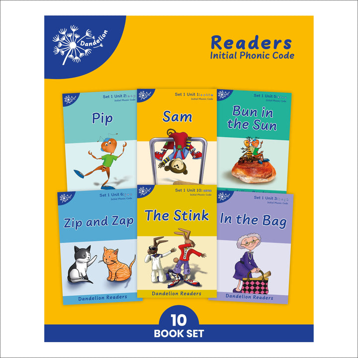 Dandelion Readers Set 1 Units 1-10 Sam