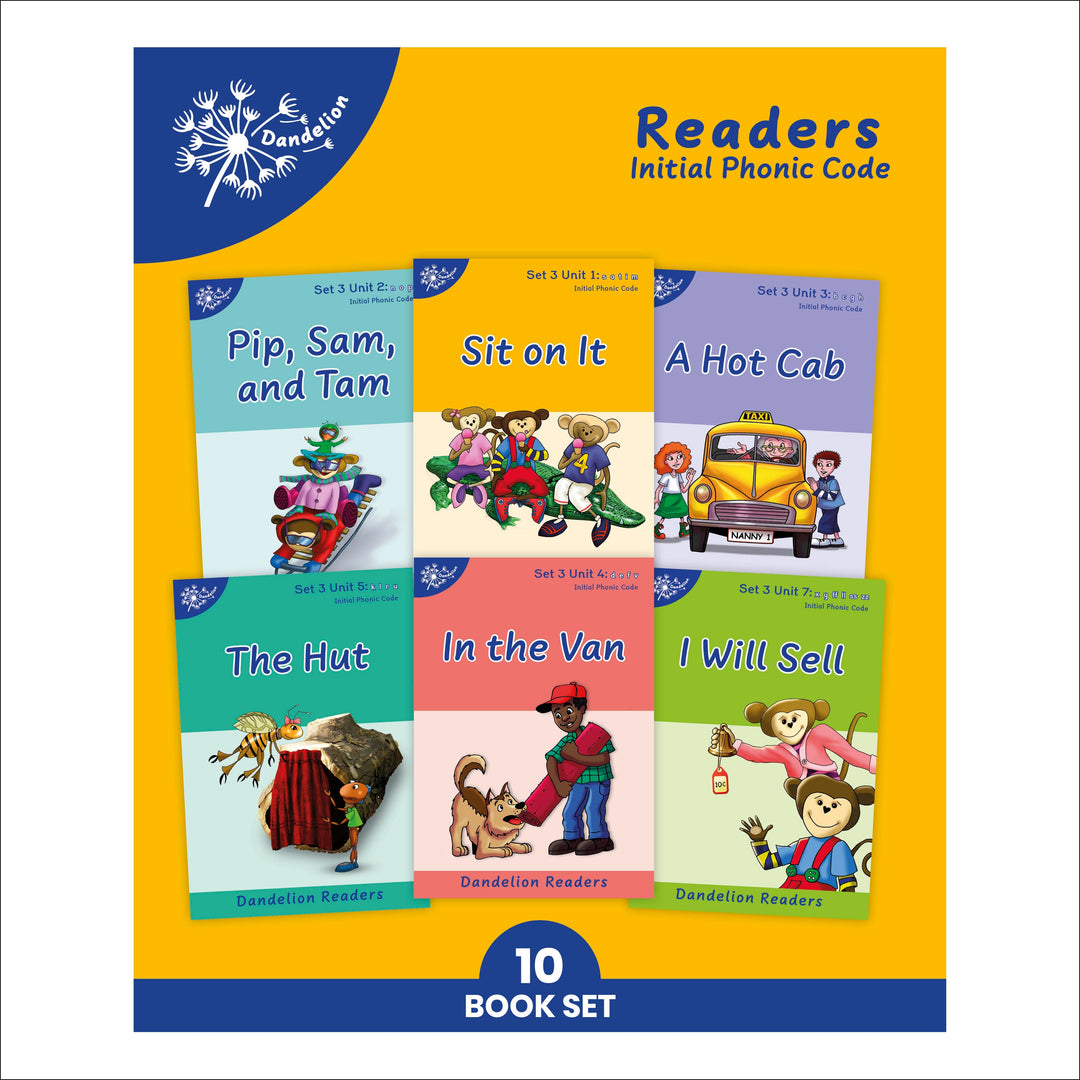 Dandelion Readers Set 3 Units 1-10 Sit on It